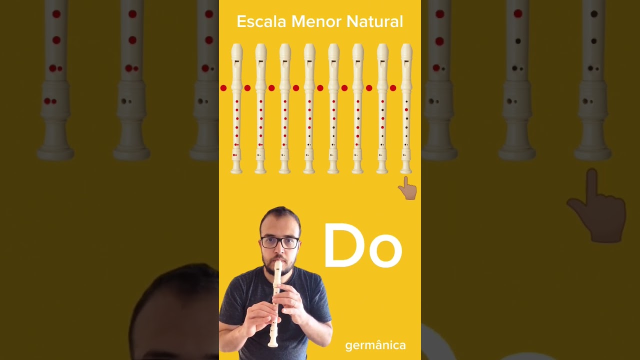 Escala Menor Natural - Flauta Doce #flautadoce #minorscale #improvisation #music