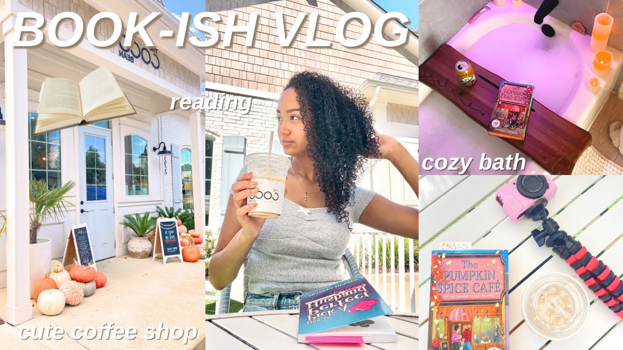 BOOK-ISH fall vlog 📚🍂 books im reading, grocery haul, makeup, & cooking