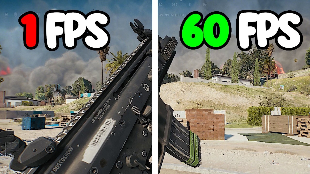 Battlefield 6 | 1 FPS vs 10 FPS vs 15 FPS vs 30 FPS vs 45 FPS vs 60 FPS