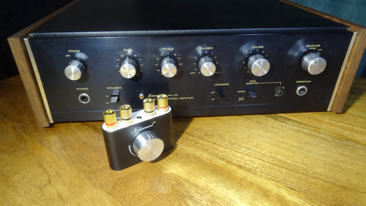 Nobsound Mini Bluetooth Amplifier NS 01G Pro vs Sansui AU 101 Review,  Vintage vs New HiFi