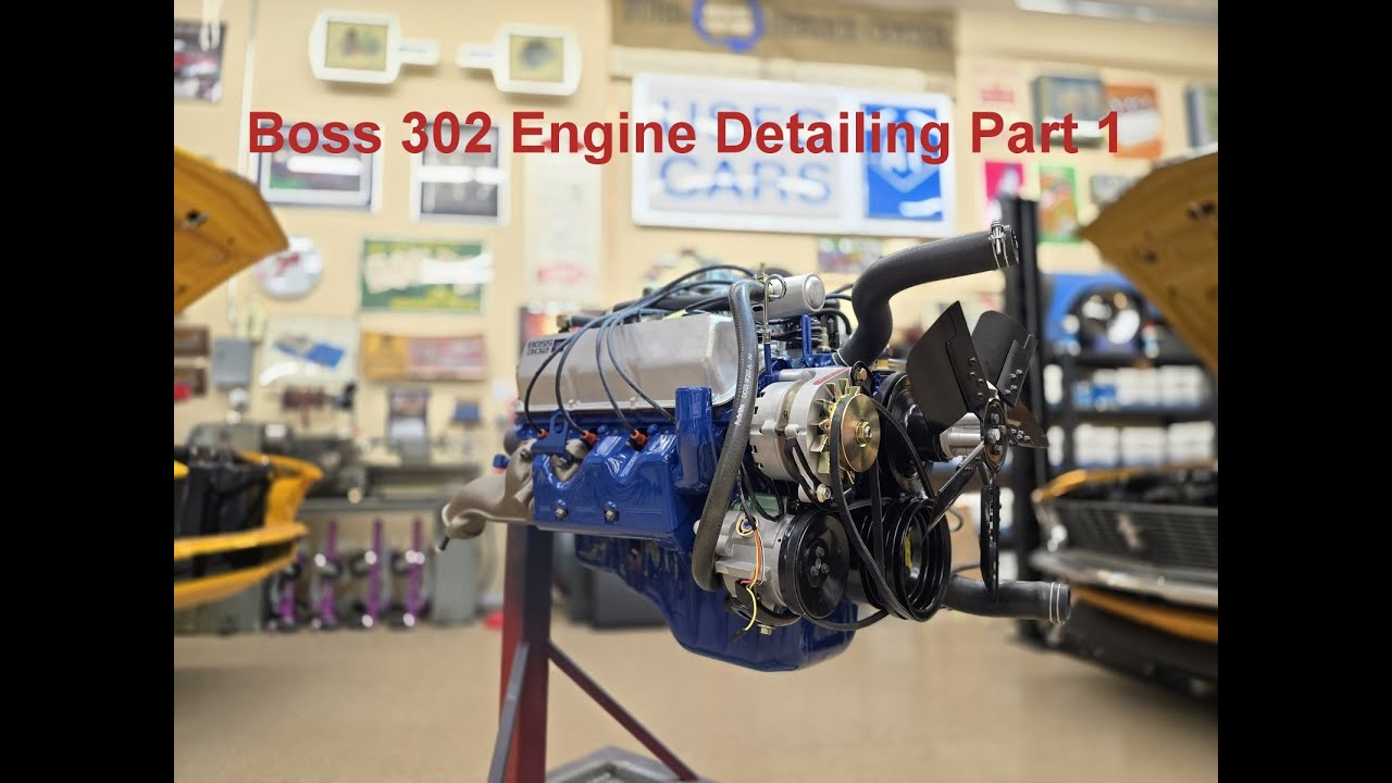 Детализация двигателя Ford Mustang Boss 302, часть 1.