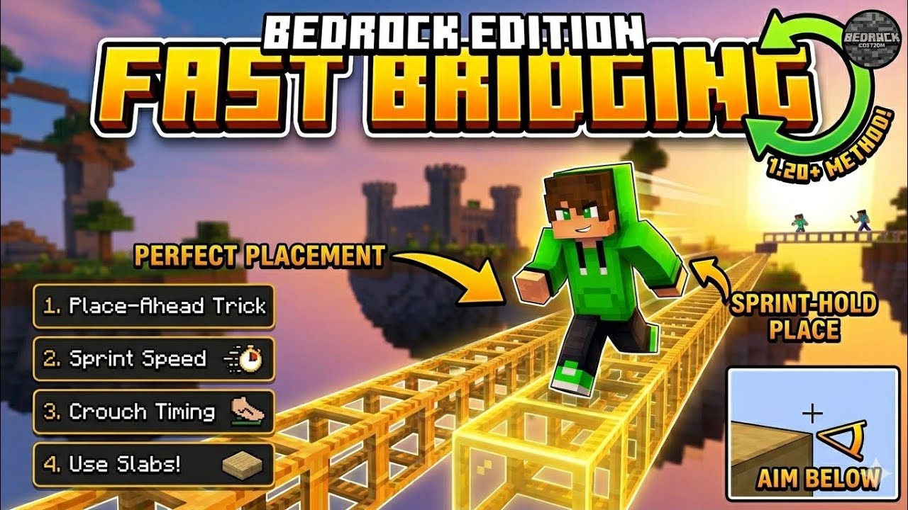 How to fast bridgeing bedrock edition in phone