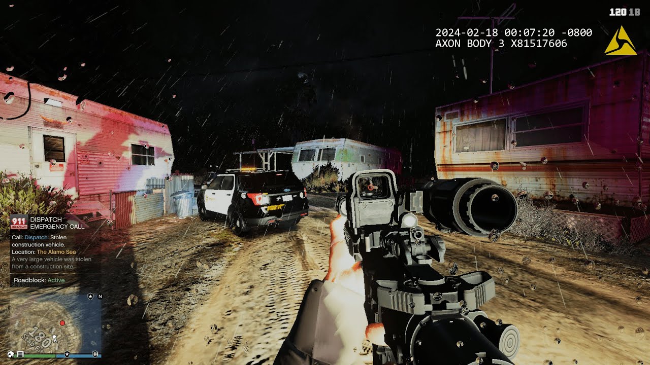 GTA 5 LSPDFR LASD K9 PATROL CONFUSED PERSON NVE + QUANTV ULTRA GRAPHICS