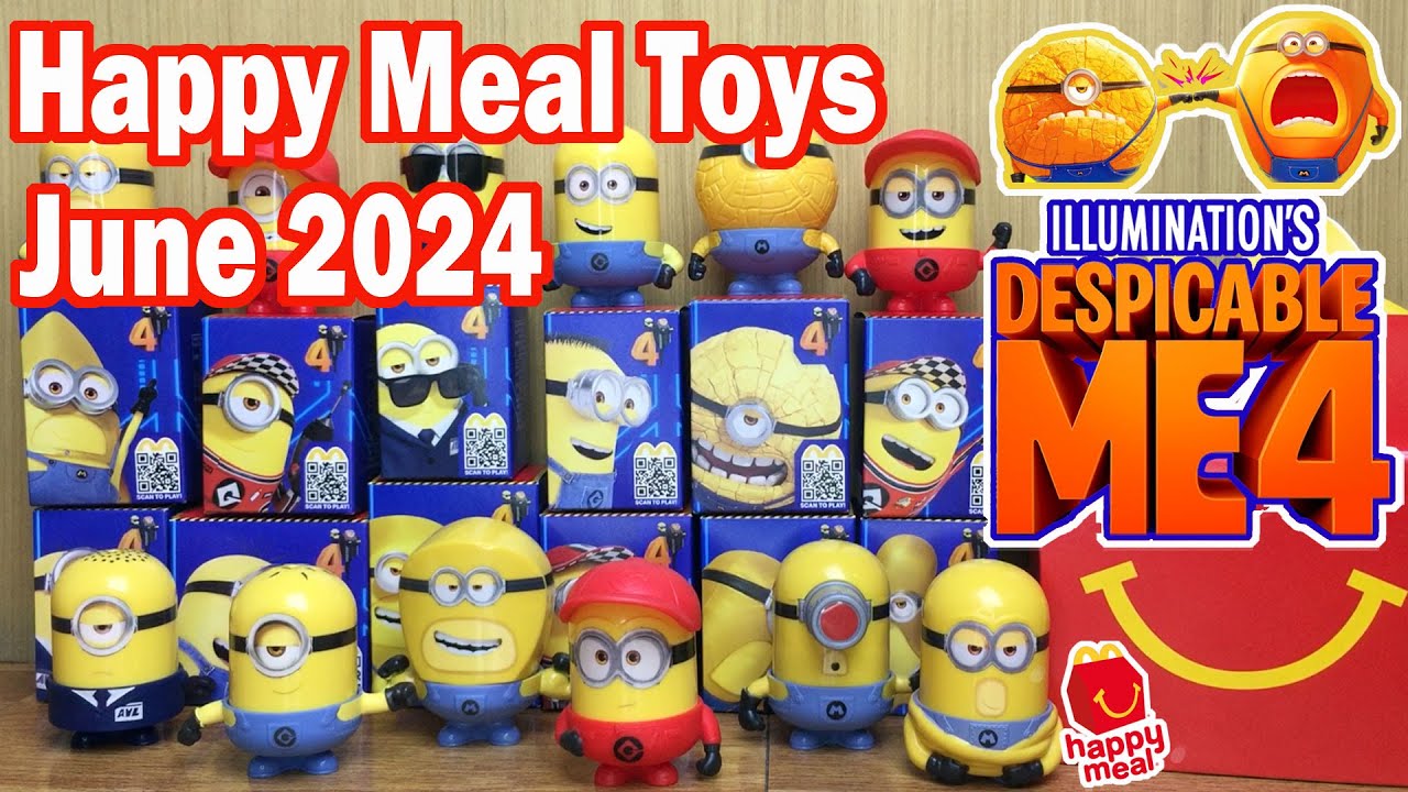 Распаковка «Гадкий Я 4» от McDo за июнь 2024 года. Happy Meal от Illumination