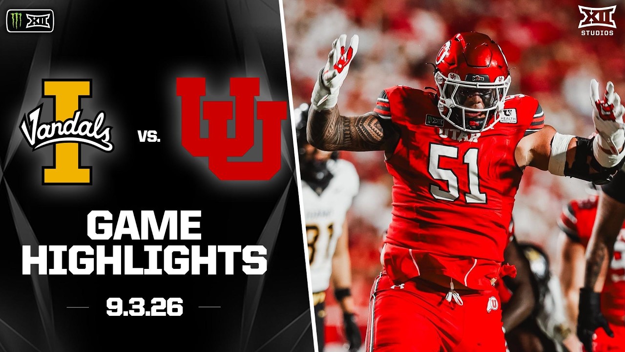 Idaho vs. Utah Highlights | 2026 Monster Energy Big 12 Football