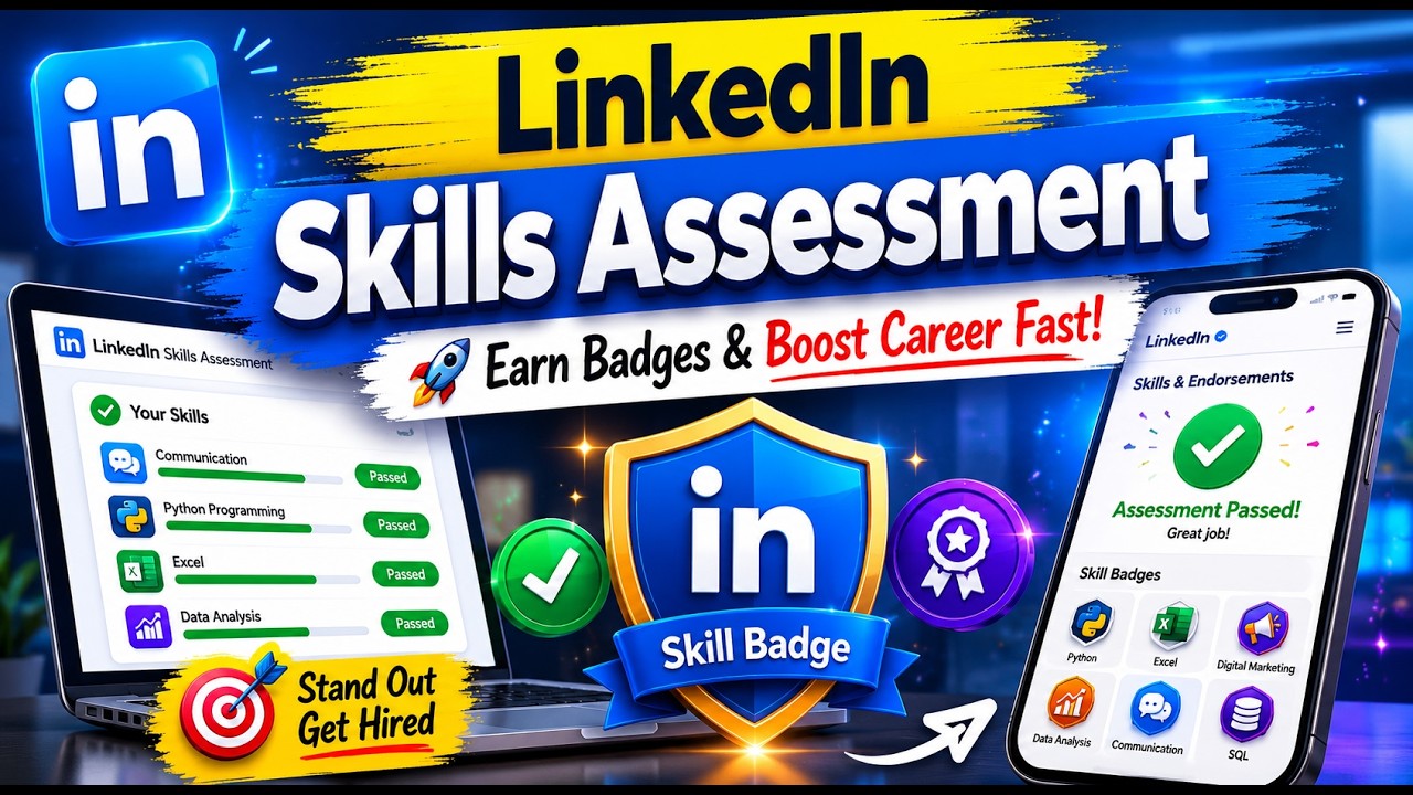 How to Use LinkedIn Skills Assessment | Earn Skill Badges & Boost Your Career Fast