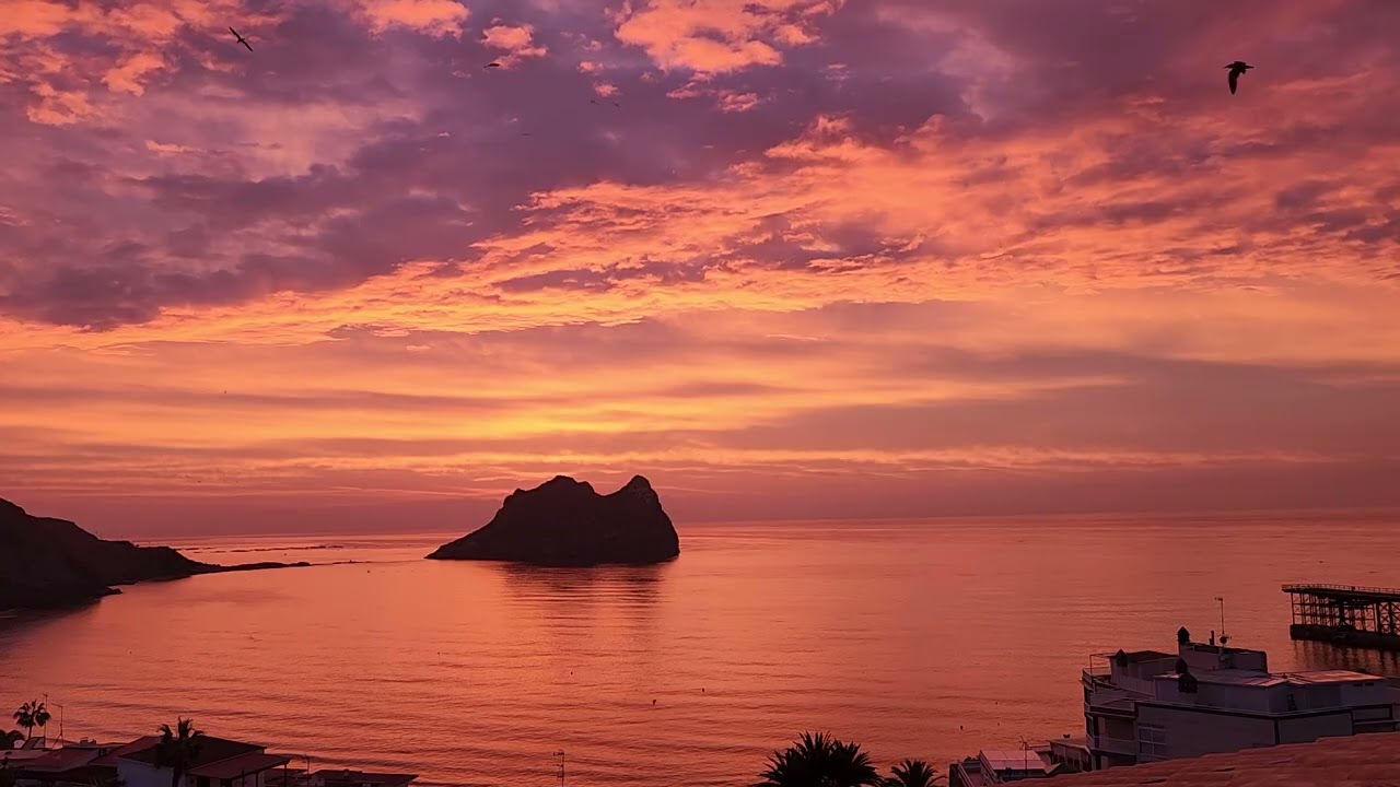 Sunrise in Águilas, Spain (20 Minutes) | Relaxing Mediterranean Morning | 4K Still Video