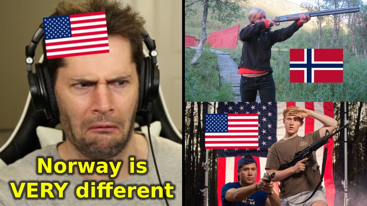 American Reacts to Gun Laws in Norway vs USA