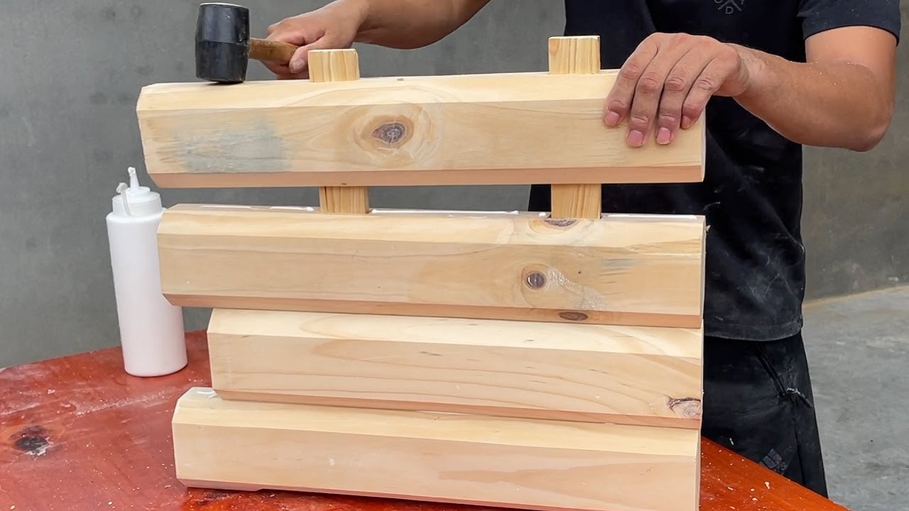 Craft A Sturdy Table From Solid Wood // Amazing Woodworking Skills