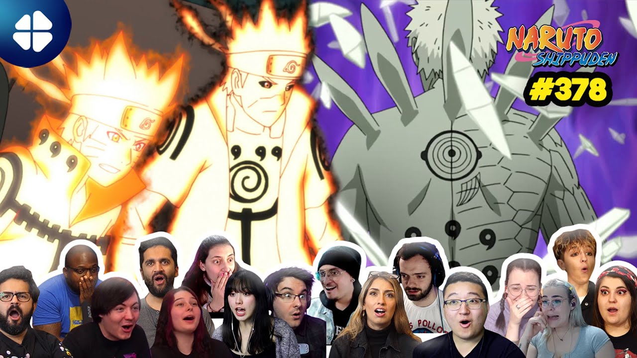 The Ten Tails' Jinchuriki VS Minato, Sasuke and Naruto | Shippuden 378 Reaction Mashup