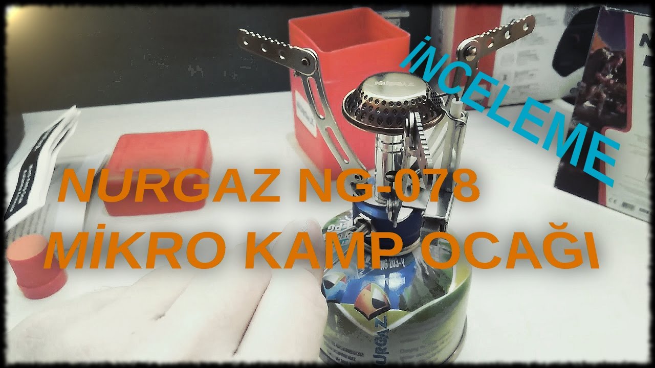 Nurgaz NG-078 Mikro Kamp Ocağı[TANITIM]+Altyazılı