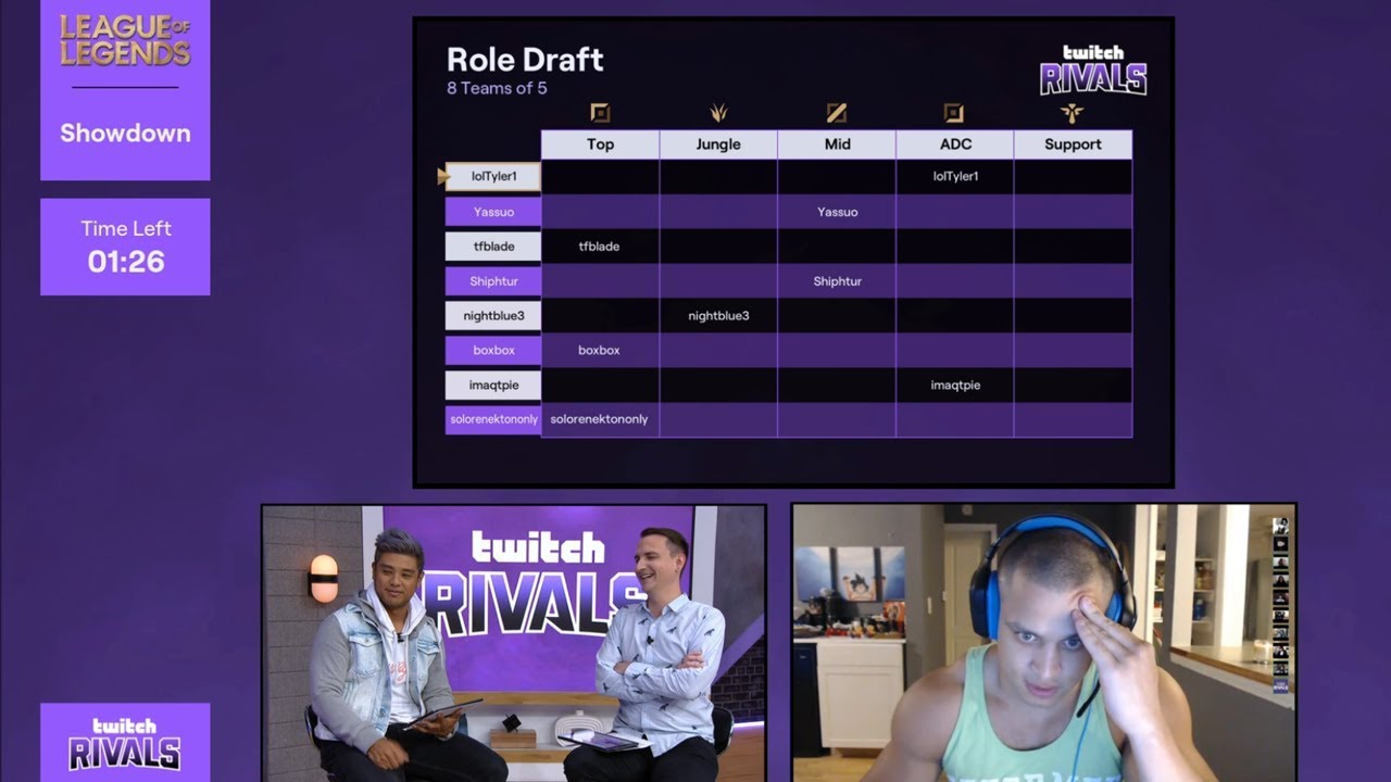 DRAFTING MY TWITCH RIVALS TEAM