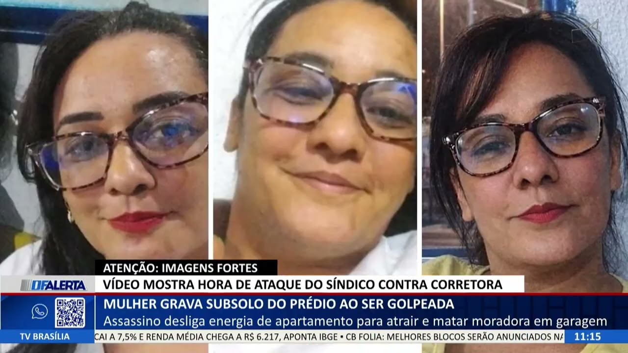 DF ALERTA - Mulher grava subsolo do prédio ao ser golpeada