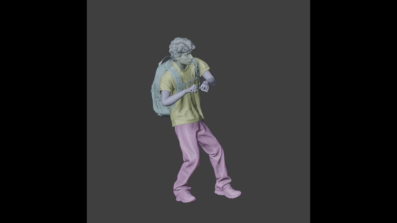Boy | Male | Rigged Character | CGTrader Preview | Blender 3.0a