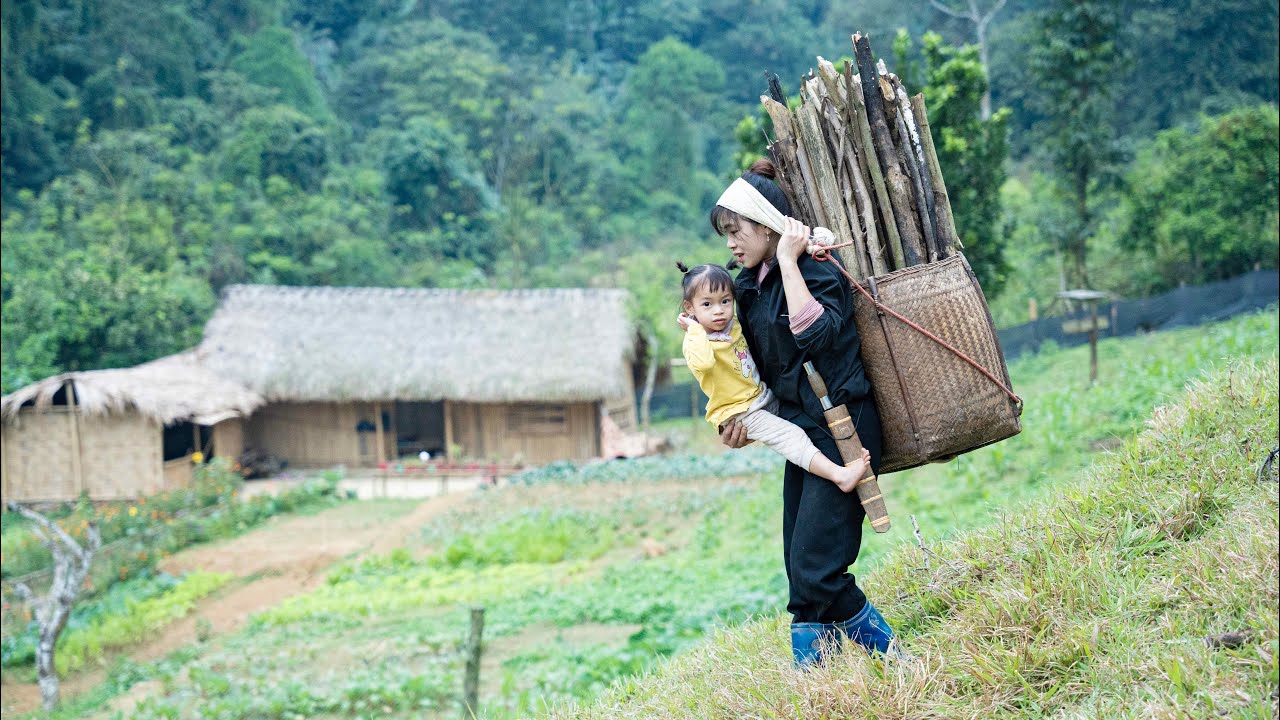 FULL VIDEO/ 60 days: The Difficult Life of a Single Mother in the Mountains, Gardening & Cooking