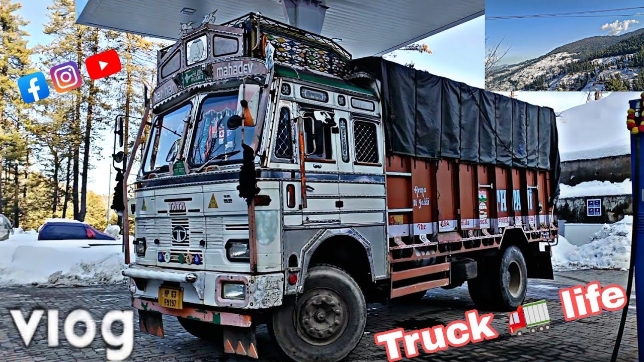 Journey 🚂🚛🧿 trucklifestyle 🚛🙏🏻🧿☺️🌻🆗🚚 #travel #trucklife #truckdriver #driver #mountains #snow 