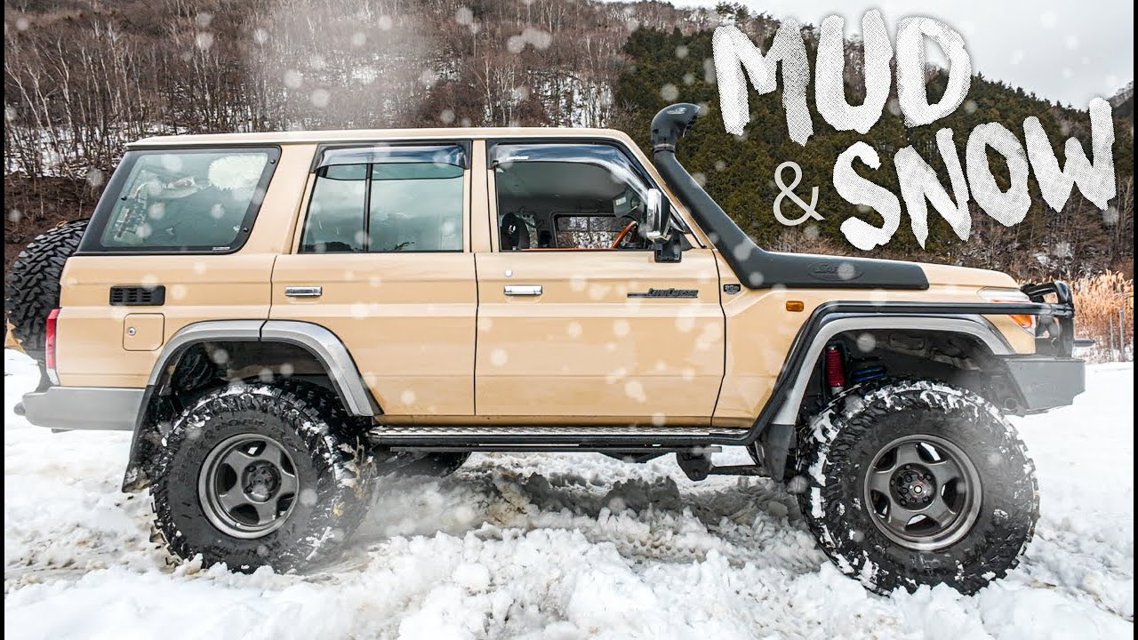 スタッドレスは必要か？ MTタイヤの雪道走行性能を検証！　ヨコハマ ジオランダー マッドテレーン G003 / 再販ランクル70