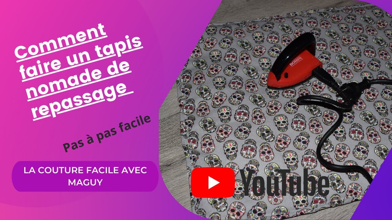Couture: Comment faire un tapis nomade de repassage