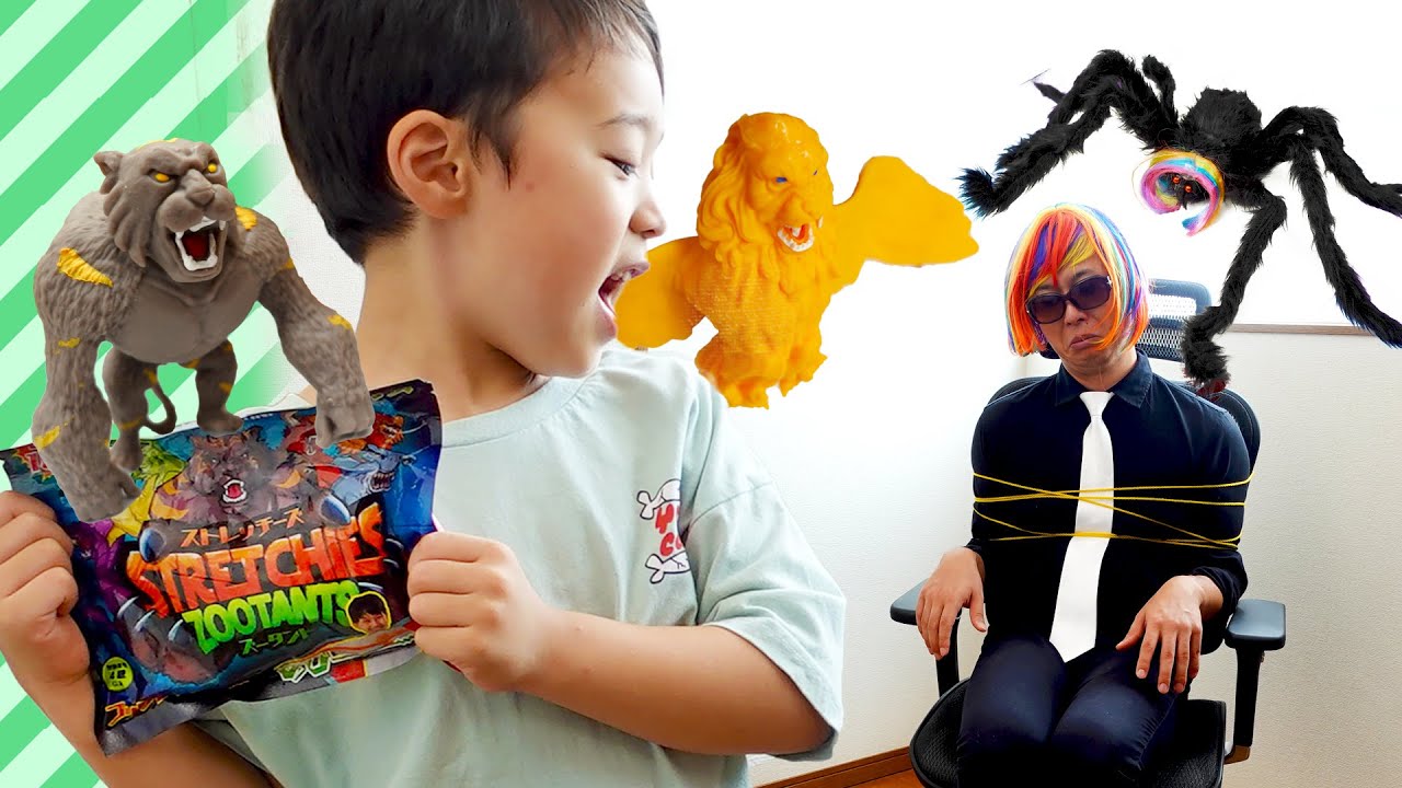 【寸劇】りとくん！捕まった他のストレッチーズズータントたちを助けるんだ！　#にじうさチャンネル
