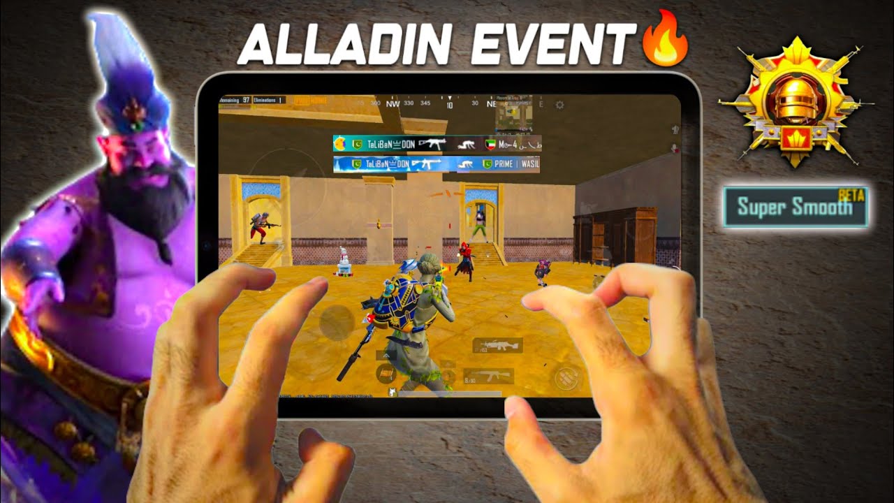 ALLADIN MODE iS CRAZY😍iPad Mini 6 Handcam❤️ Smooth+Extreme PUBG Gaming Test - NEW iOS 26.1