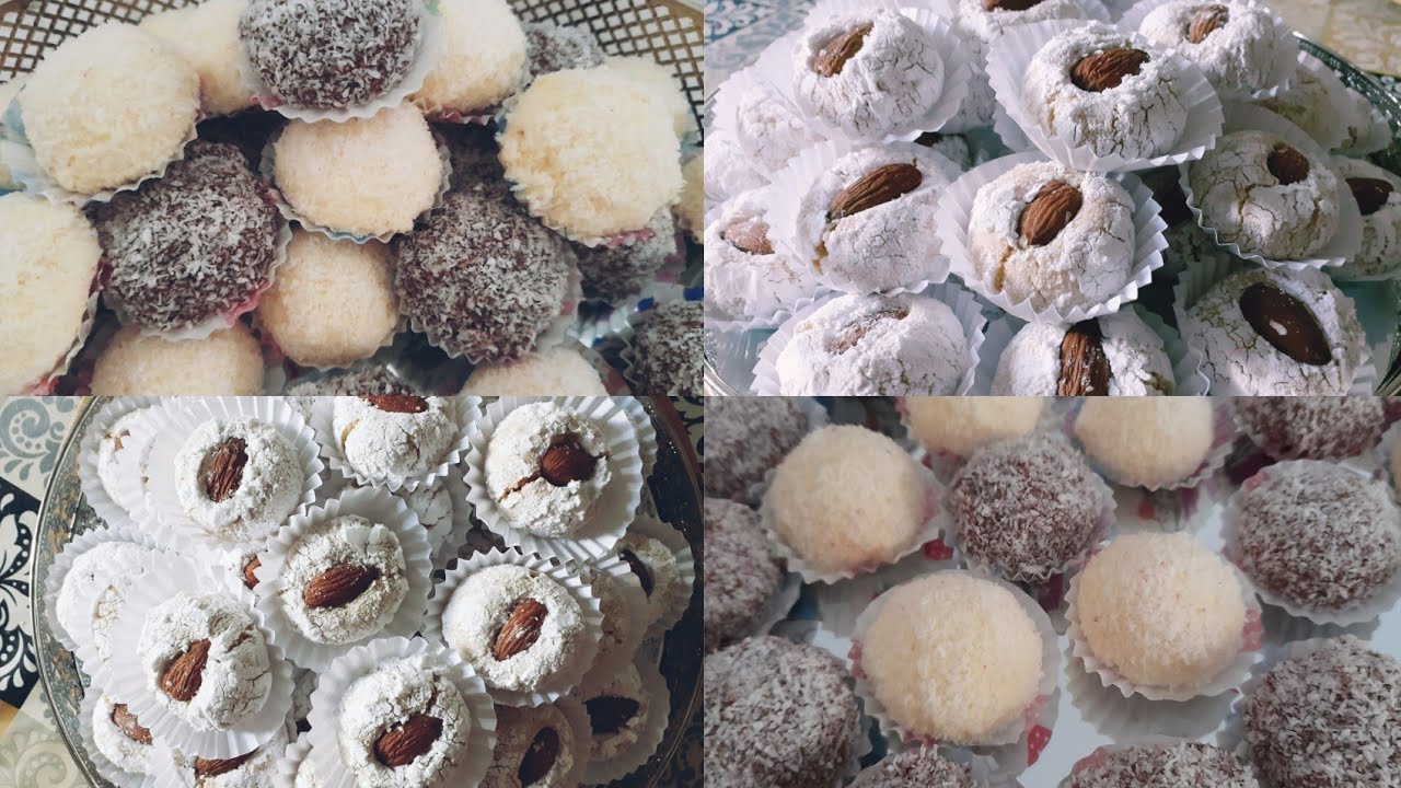 حلويات  العيد/ غريبة  اللوز او الملوزة  كتجي معلكة  وغريبة  مايزينا   كدوب فالفم