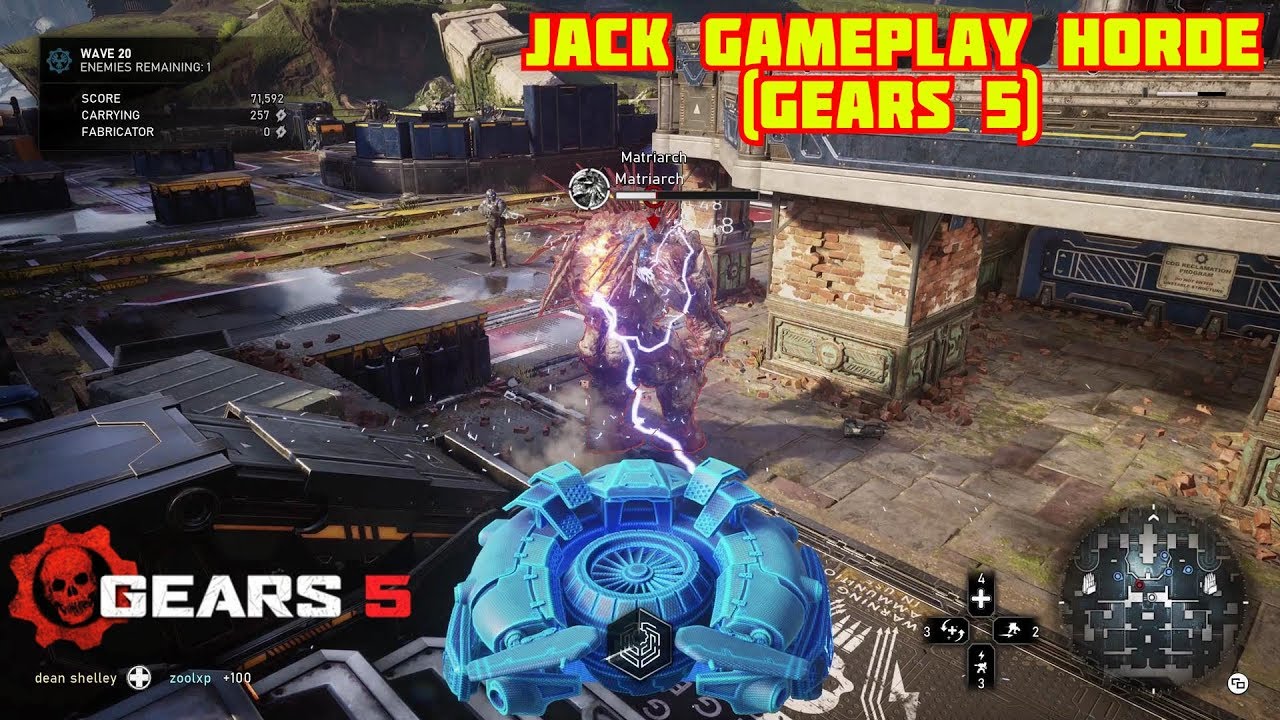 GONE Full Support Over 1 Hour Of Jack Gameplay (Gears 5) Horde