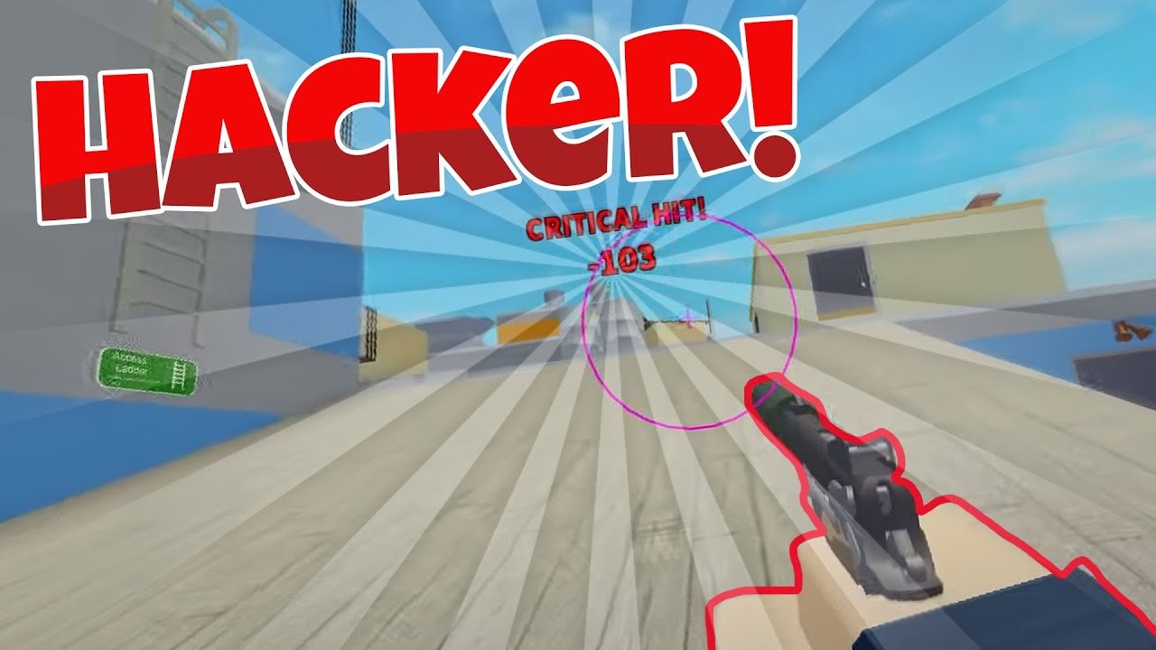 I 1v1 AIM HACKER.. (Roblox Arsenal)