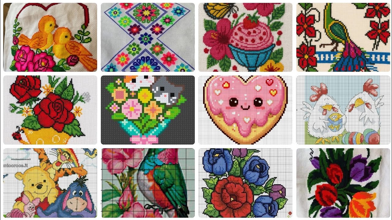 Elegant and beautiful cross stitch design ideas for home decor 