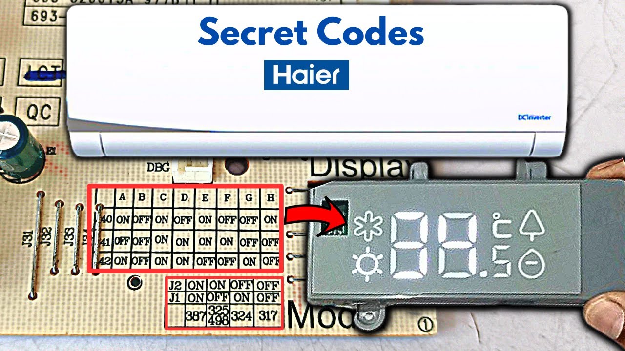СЕКРЕТНАЯ настройка материнской платы кондиционера Haier, о которой мало кто знает