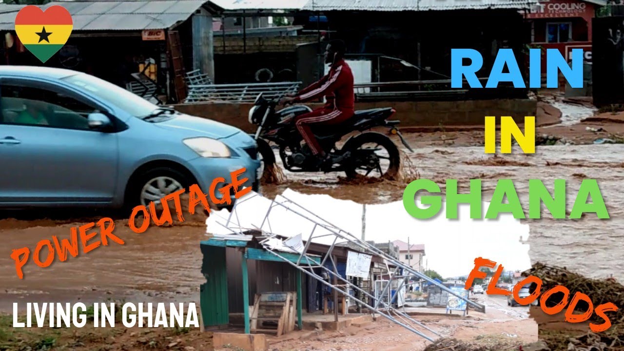 RAIN IN GHANA||RAINY SEASON|LIVING IN GHANA