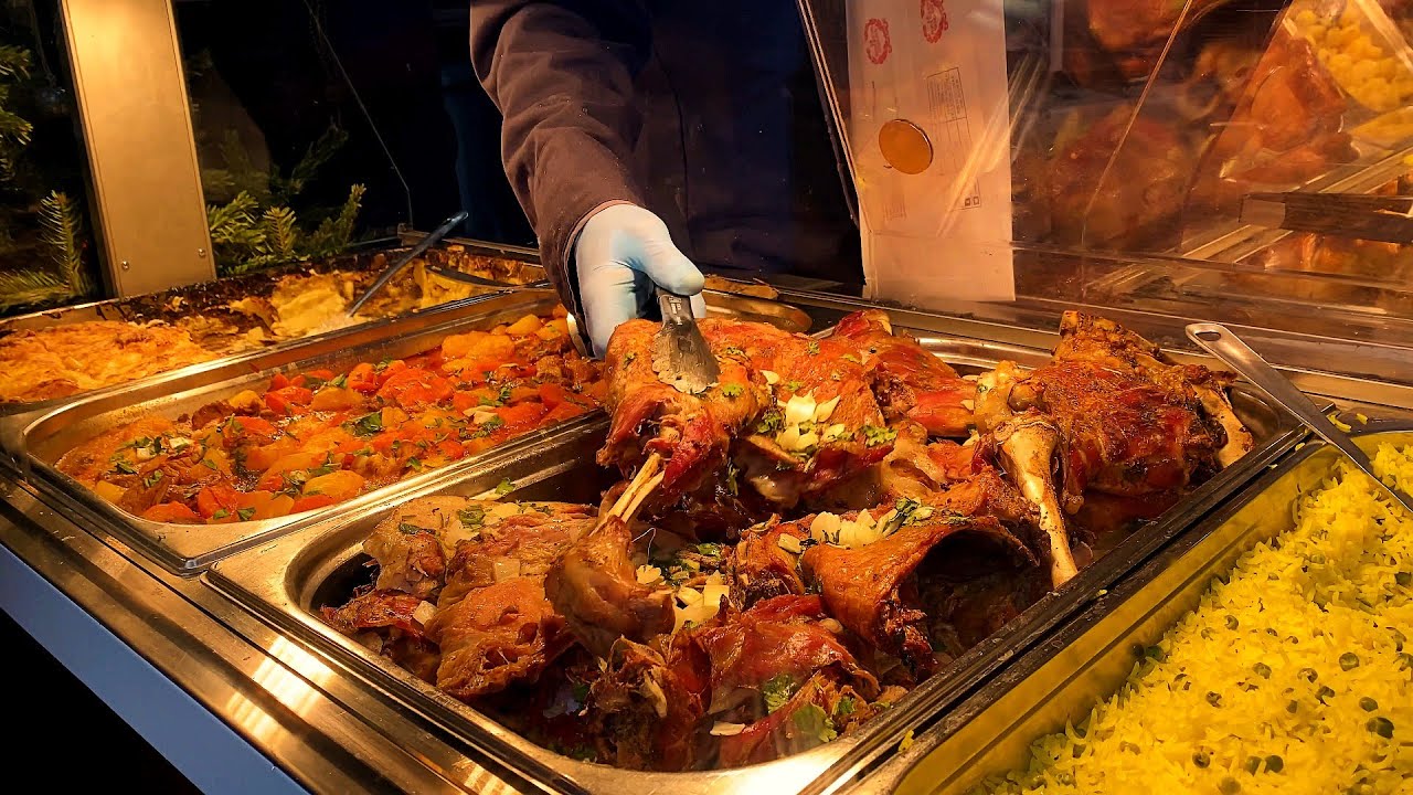 Street food at Les Lilas. Charming Les Lilas on the outskirts of Paris, France.
