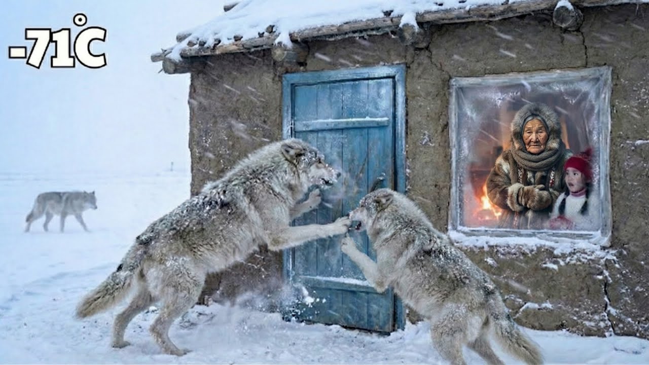 Blizzard at –77°C | 91-Year-Old Widow and Grandchild Battle Wolves to Save Their Snow Sheep