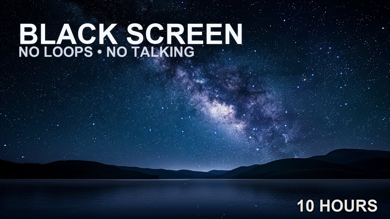 Pitch Black Screen Sleep Music (10H) • Overnight Drift | Deep Insomnia Relief