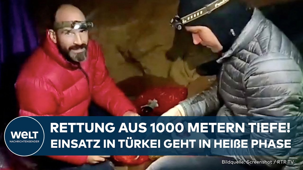 TÜRKEI: Drama in 1000 Metern Tiefe! Rettung von Höhlenforscher kann starten