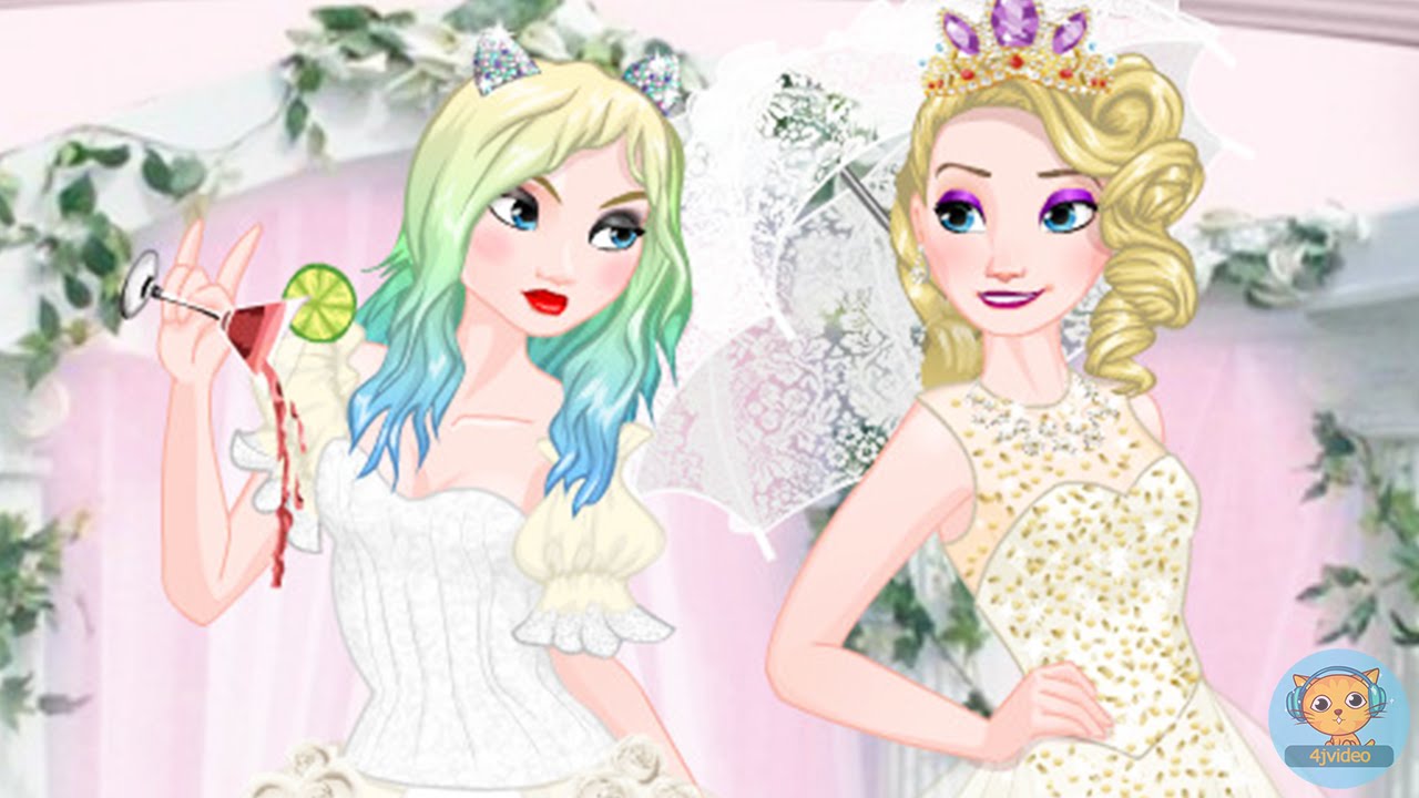 Elsa Good Vs Naughty Bride - Frozen Disney princess videos for girls - 4jvideo
