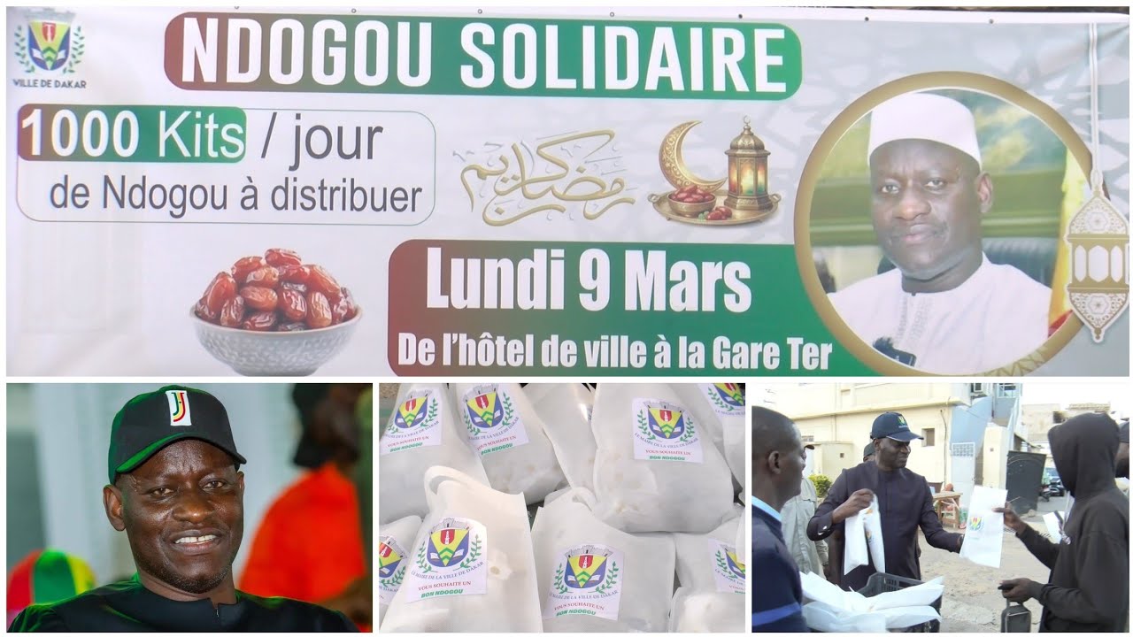 NDOGOU DE SOLIDARITÉ: LE MAIRE DE DAKAR ABASS FALL DISTRIBUE PLUS DE 1000 KITS AU USAGERS DU TER