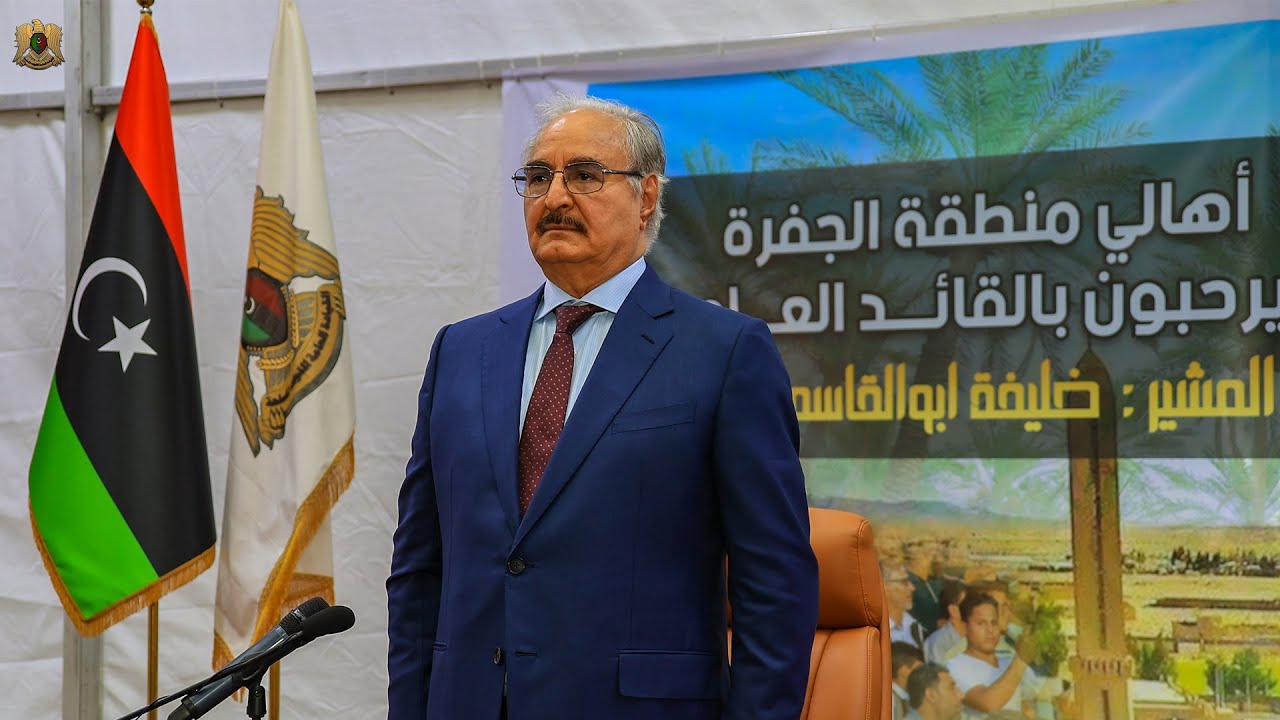 إستقبال شعبي كبير للقائد العام المشير خليفة حفتر أثناء زيارته لمدينة هون