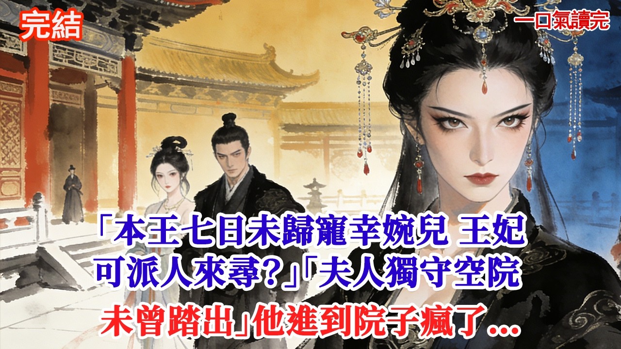 「本王七日未歸寵幸婉兒 王妃可派人來尋？」「夫人獨守空院 未曾踏出」他進到院子瘋了…#古風#追妻火葬場#愛情#小說