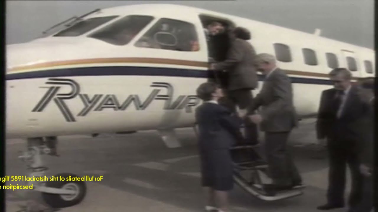 Ryanair Very First Flight! Rare video!