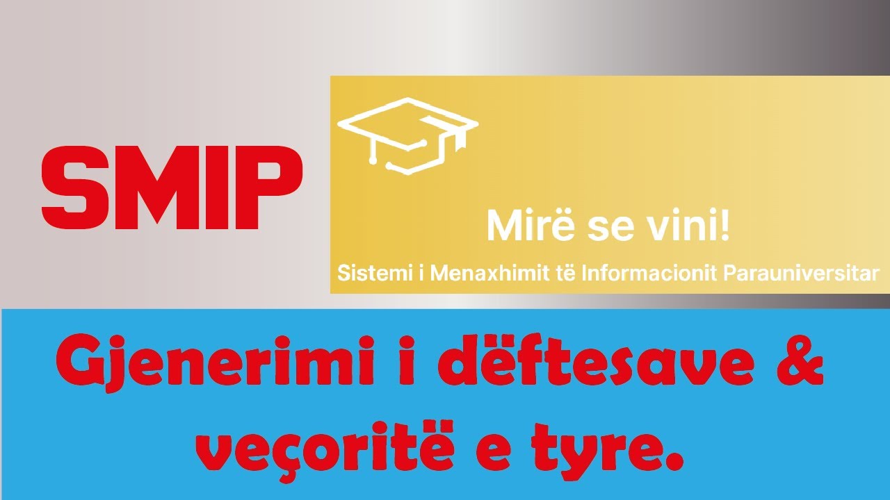 Gjenerimi i deftesave në SMIP dhe disa nga veçoritë që duhet patur kujdes.