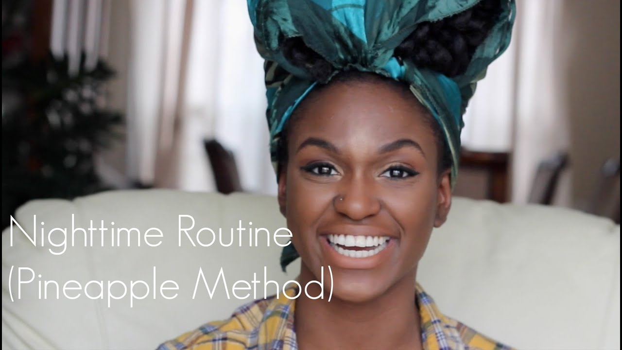 Quick Nighttime Routine For Crochet Braids/Wigs - Pineapple Method