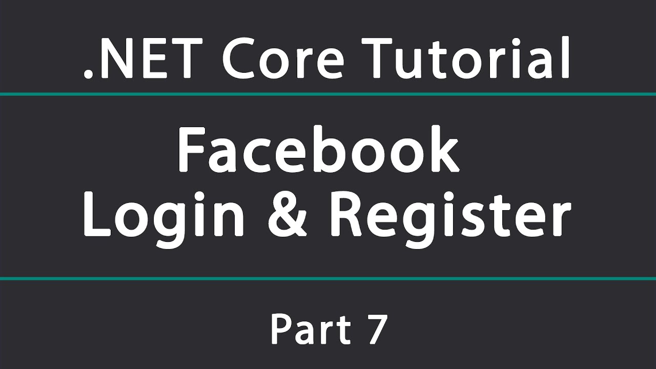 Adding Facebook Authentication in a .NET Core API (Login & Register)