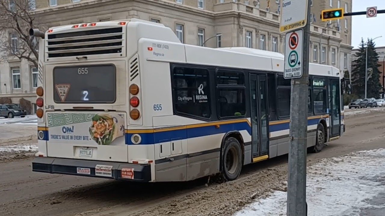Regina Transit A 2012 NovaBus LFS 3rd Gen #655 