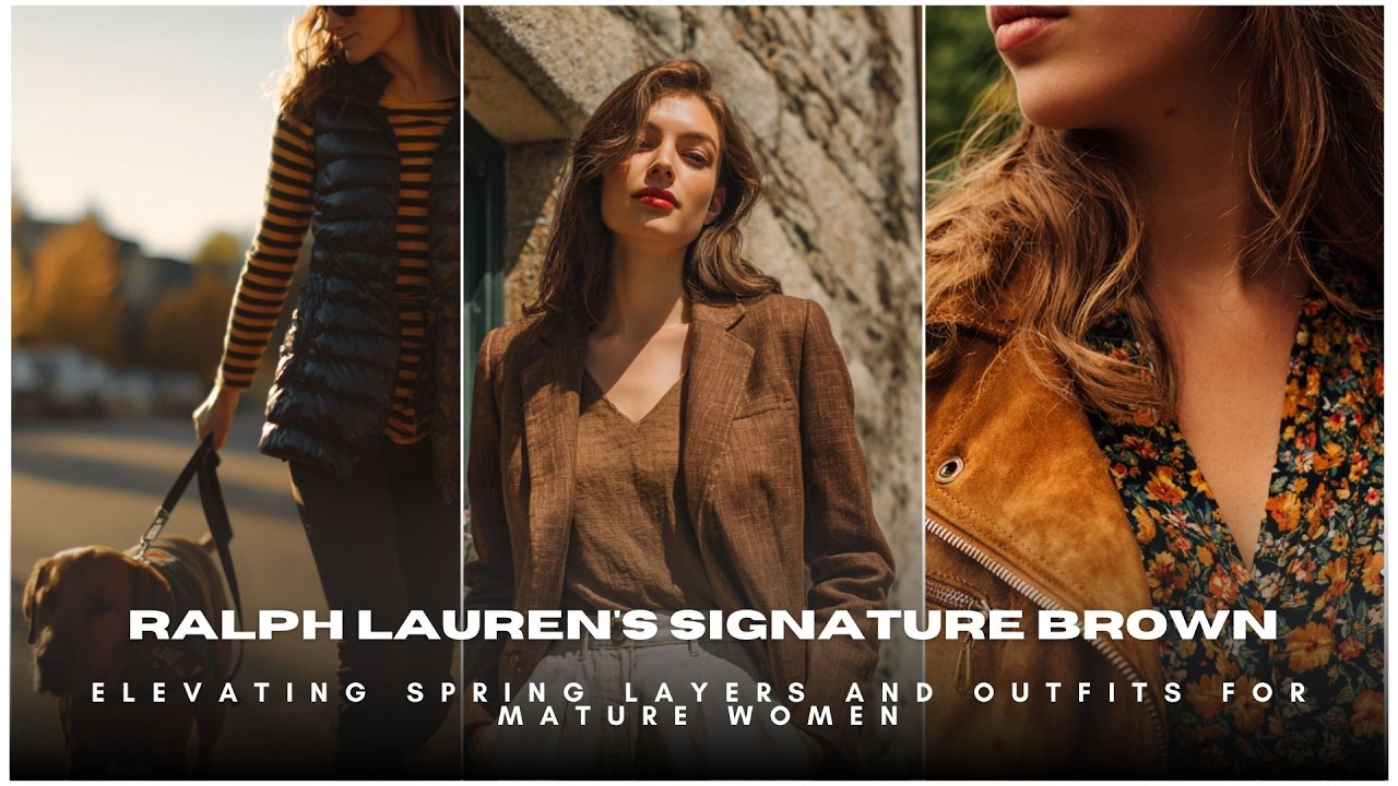 🐎 Ralph Lauren's Signature Brown 🍂 Elevating Spring Layers and Outfits for Mature Women