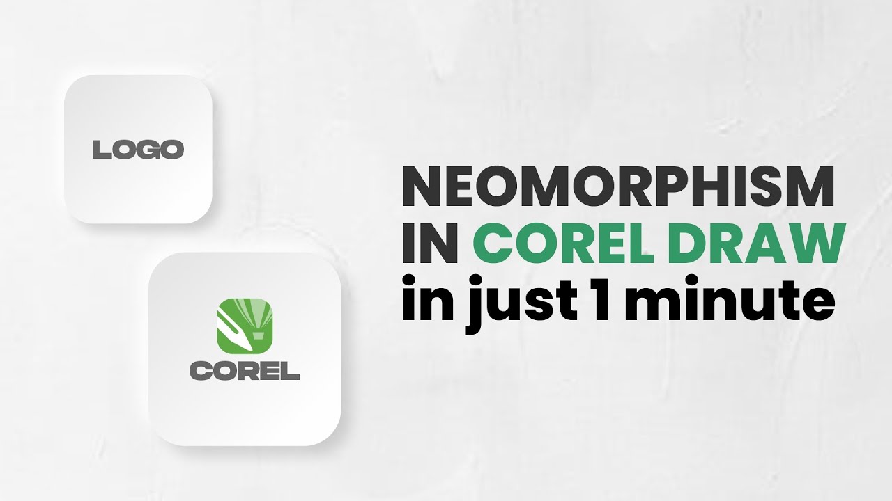 Neomorphism in Corel Draw | How to Create the raised Button Effect
