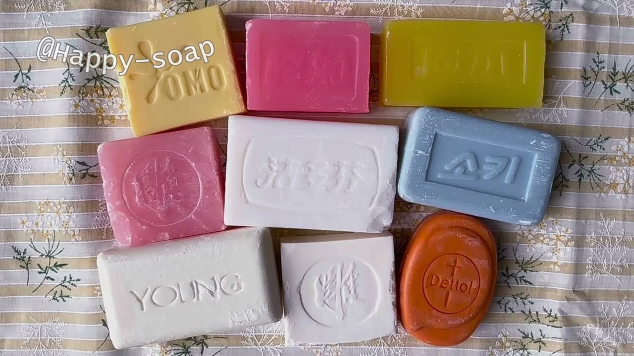 ASMR Soap Cutting|Dry Soap Cutting ASMR|Satisfying Sound ASMR|No Talking|Crispy Lovely Vintage Soaps