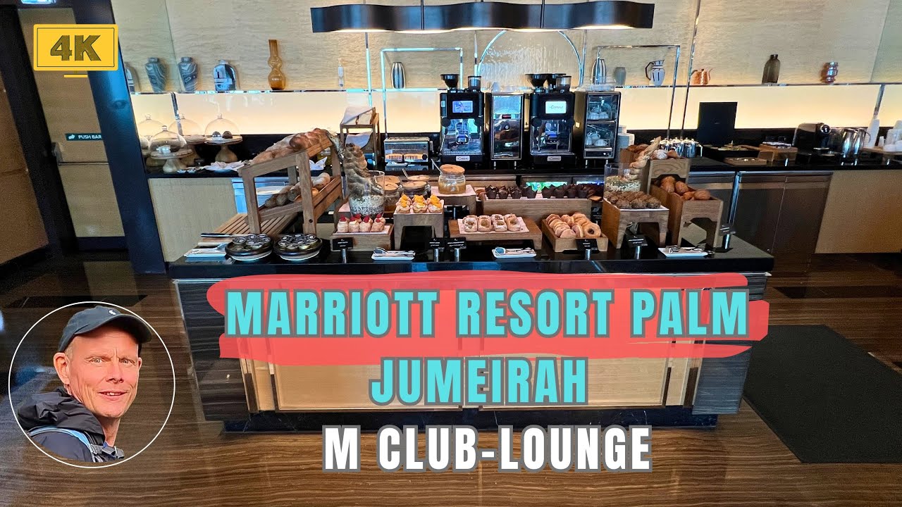 Marriott Resort Palm Jumeirah — Дубай — M Club Lounge — ПОЛНЫЙ тур [4K]