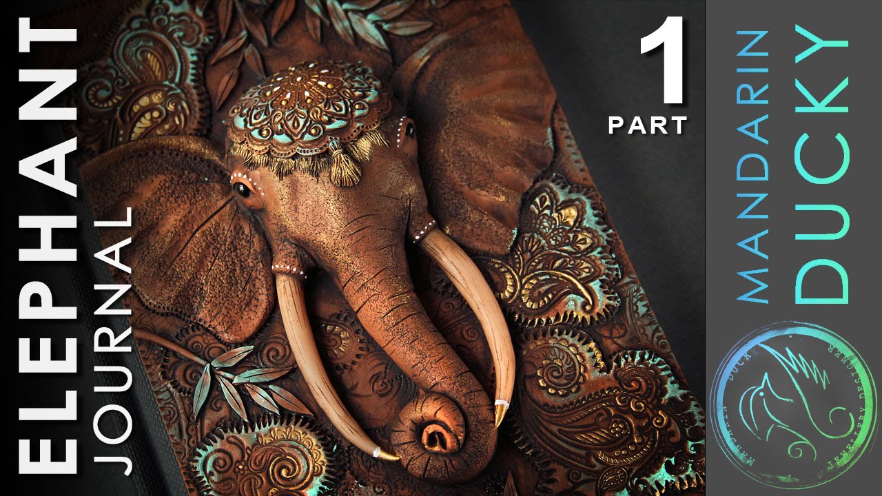 ELEPHANT JOURNAL TUTORIAL Part 1 - polymer clay by Mandarin Duck