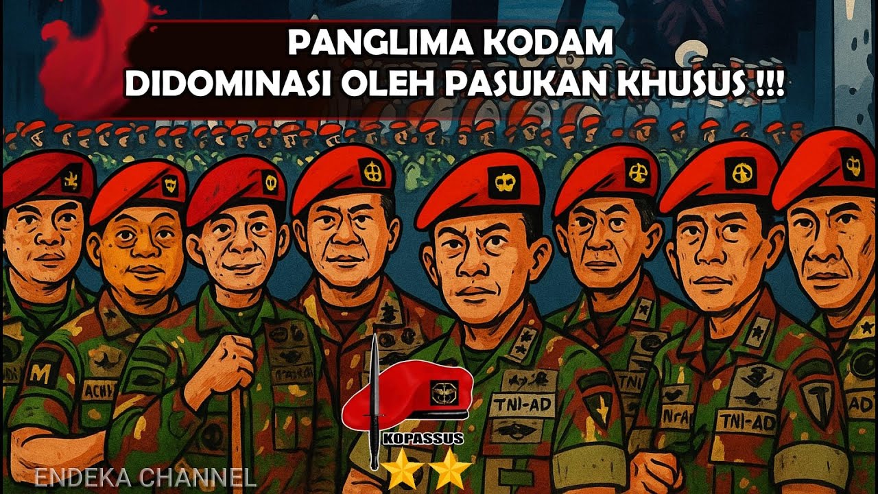 8 PATI KOPASSUS MENDUDUKI JABATAN PANGDAM DARI 21 KODAM SELURUH INDONESIA!!