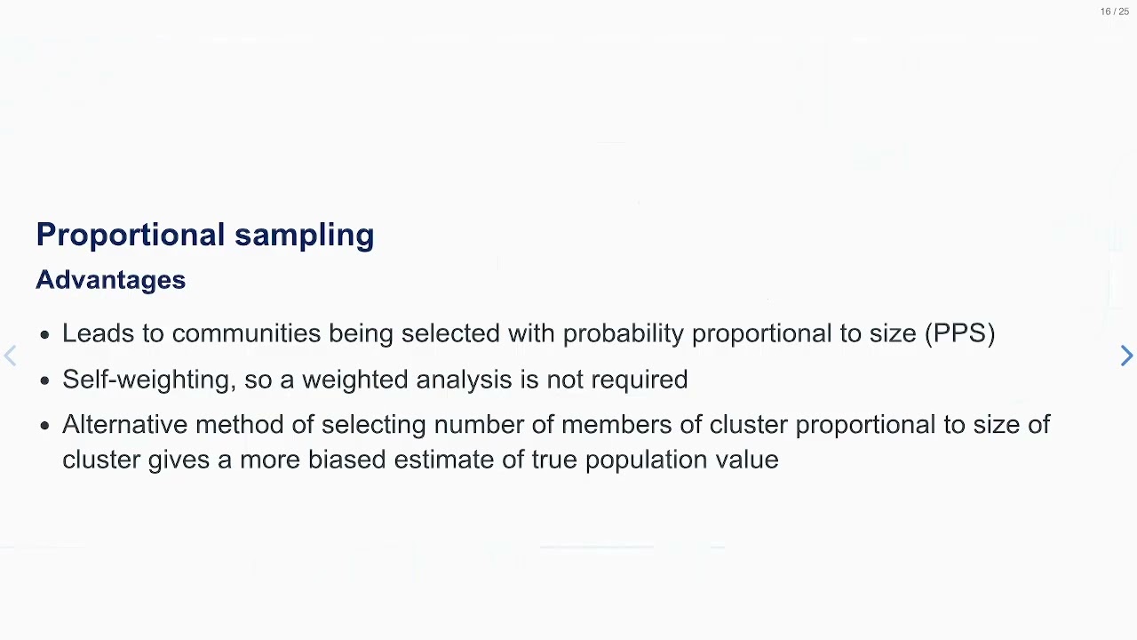 Cluster Sample Design